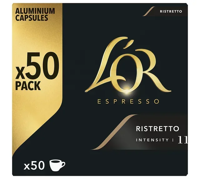 50 capsules compatible with Nespresso* Original Ristretto - L'OR ESPRESSO