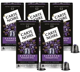 50 capsule CARTE NOIRE Espresso Intenso n.11 compatibili con Nespresso* Original