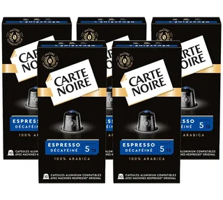50 kompatibilis kapszula Nespresso* Original Espresso Koffeinmentes - CARTE NOIRE