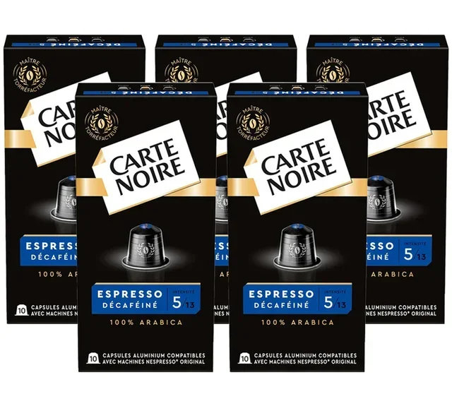 50 capsule compatibili Nespresso* Original Espresso Decaffeinato - CARTE NOIRE