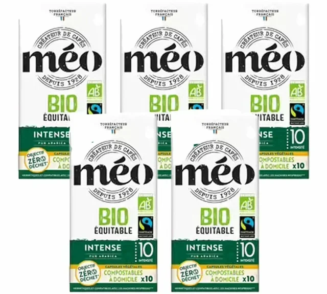 50 Kompostowalne Kapsułki Bio Max Havelaar Intensywne Kompatybilne z Nespresso* Original - CAFES MEO