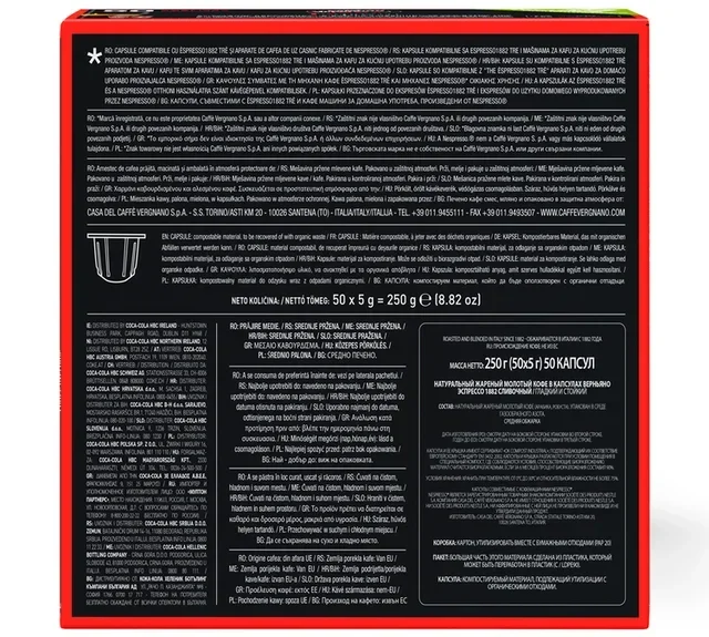 50 Cremoso Capsules voor Nespresso* Original Machines - CAFFE VERGNANO