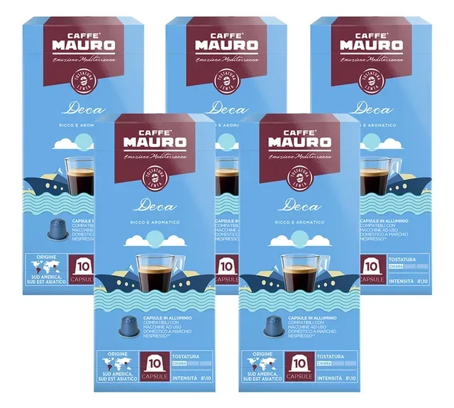 50 Kapsułek Bezkofeinowych Kompatybilnych Nespresso* Original - CAFFE MAURO