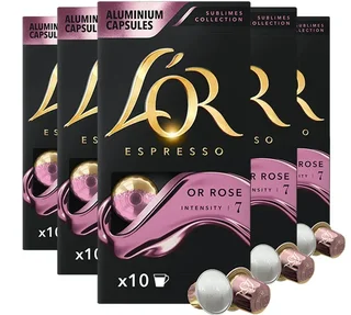 50 L'OR Or Rose Capsules - Nespresso* Original Compatible