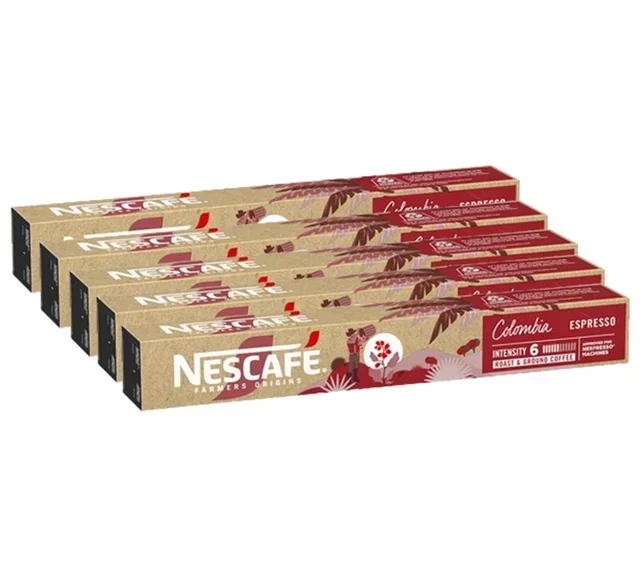50 NESCAFE FARMERS ORIGINS Colombia capsules, compatible with Nespresso* Original