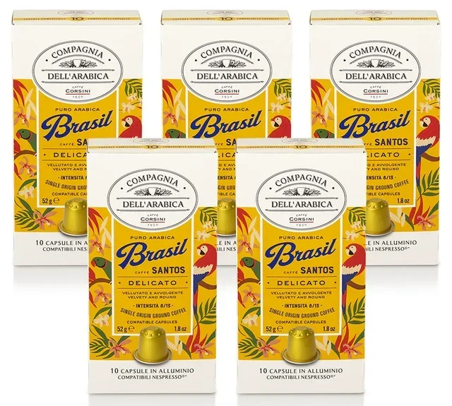50 CORSINI kapsler Nespresso* Original kompatibel, Brasil Santos