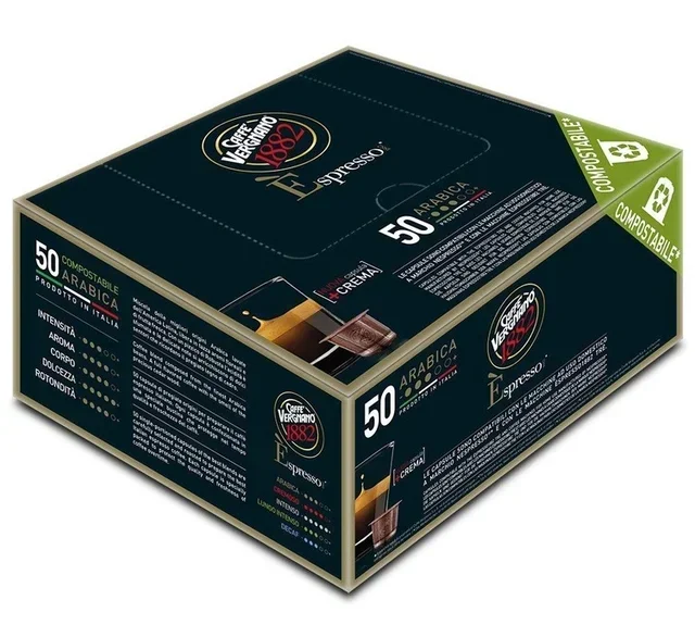 50 cápsulas compatibles con Nespresso* Original Espresso Oro para uso profesional – CAFFE VERGNANO