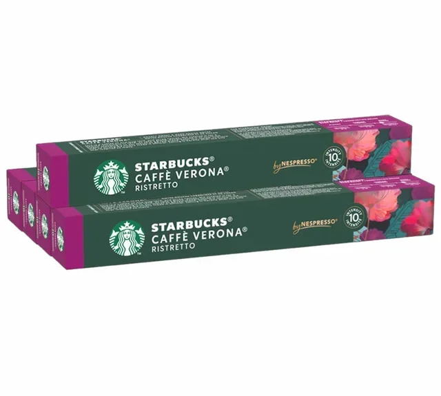 50 Nespresso* Original Compatible Capsules - Starbucks Verona