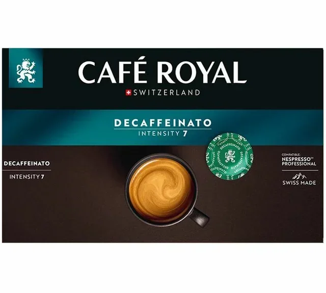 50 Nespresso* Pro Decaffeinato Capsules - CAFE ROYAL Best Before 28.02.2026