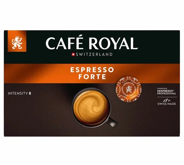 50 Nespresso* Pro Espresso Forte Capsules - CAFE ROYAL