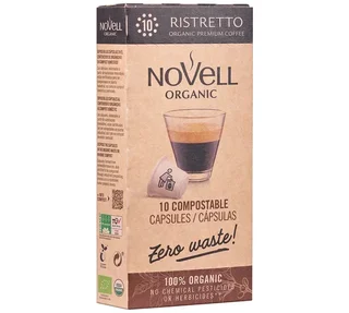 50 NOVELL капсула Ristretto Bio, компатибилне са Nespresso* апаратима, за професионалце