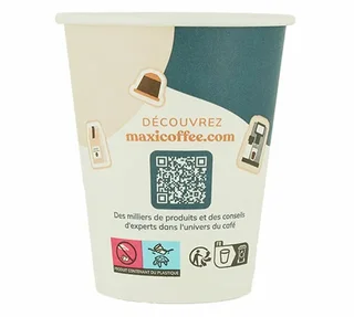 50-Pack Cardboard Cups 35 cl - Coffee Service Set