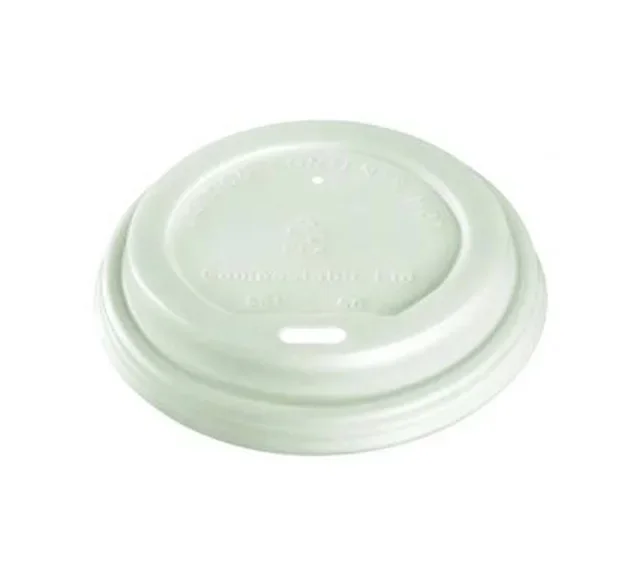 50 tapas de PLA para vasos de 30 cl (bebida fría)