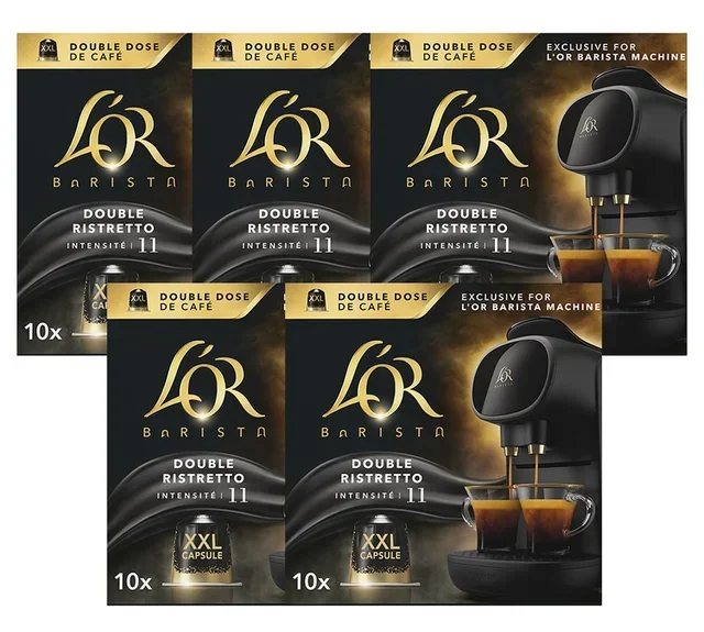 50 капсули XXL Double Ristretto – интензитет 11 – L'Or Barista.