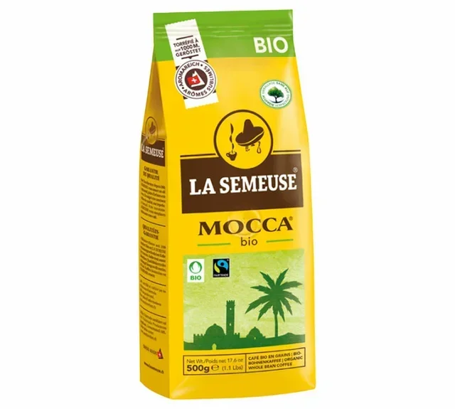 500 g - Caffè in grani - Moka Bio - Certificato Fairtrade - LA SEMEUSE
