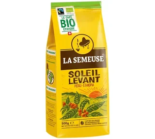 500 g – Hela kaffebönor – Soleil levant Bio – Fairtrade – LA SEMEUSE