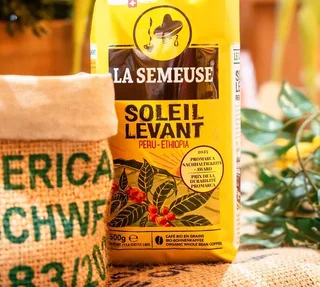 500 g – Hela kaffebönor – Soleil levant Bio – Fairtrade – LA SEMEUSE
