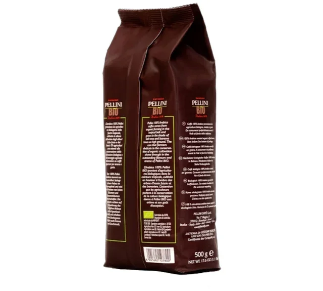 500 g - Chicchi di Caffè Bio - 100% Arabica - PELLINI
