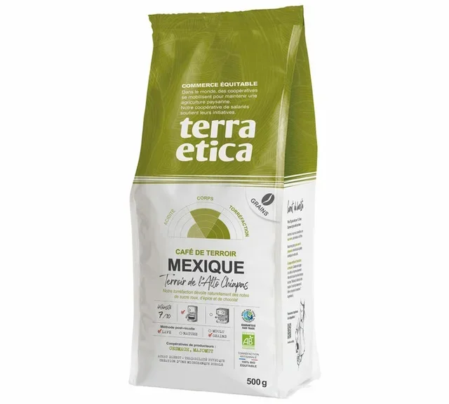 500 g - Organic Mexico Whole Bean Coffee - TERRA ETICA