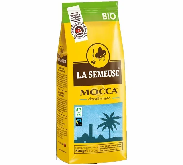 La Semeuse Økologisk koffeinfri mocca 500g - Fairtrade kaffebønner