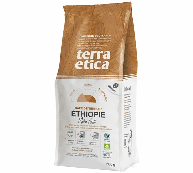 500 g - Whole Bean Coffee - Organic Ethiopia - TERRA ETICA