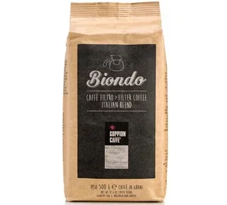 500g Whole Bean Coffee - Biondo 100% Arabica - GOPPION CAFFÈ