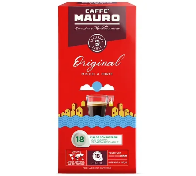 54 kapslar ESE – Smakprov på kaffesorter med en intensiv smak – CAFFE MAURO