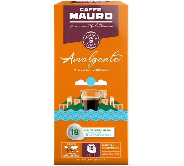 54 kapslar ESE – Smakprov på kaffesorter med en intensiv smak – CAFFE MAURO