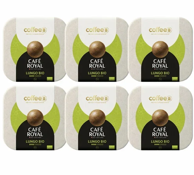 54 Boules de café Lungo Bio Compatible CoffeeB - CAFÉ ROYAL