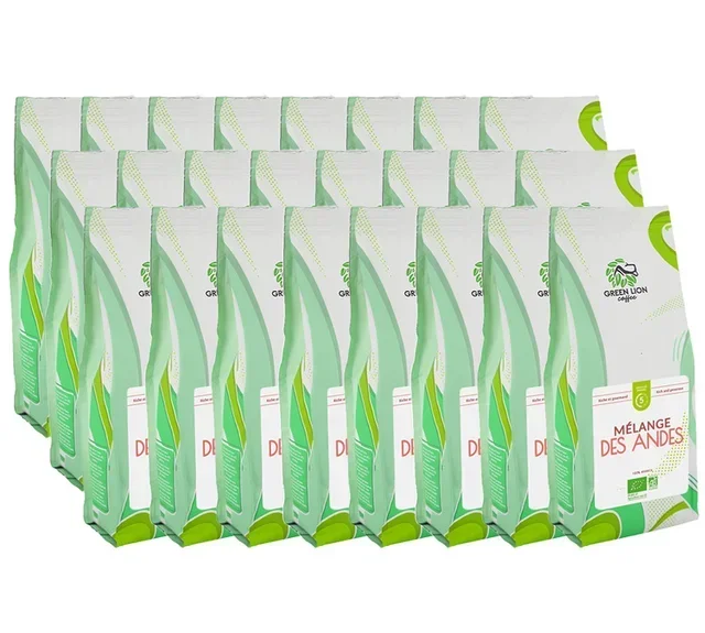 6 Kg Organic Whole Bean Professional Coffee – The Andes Blend – Green Lion Coffee