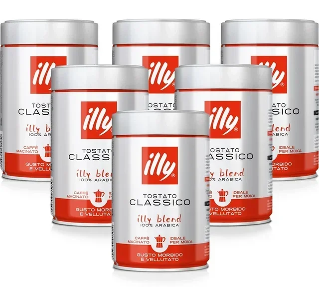 6 x 250 g - Ground coffee Classico moka special - ILLY