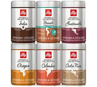 6 x 250 g - Whole Bean Arabica Selection Discovery Pack - ILLY