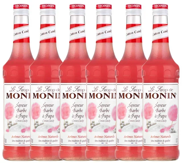 6 x Monin Cotton Candy Syrup 70 cl