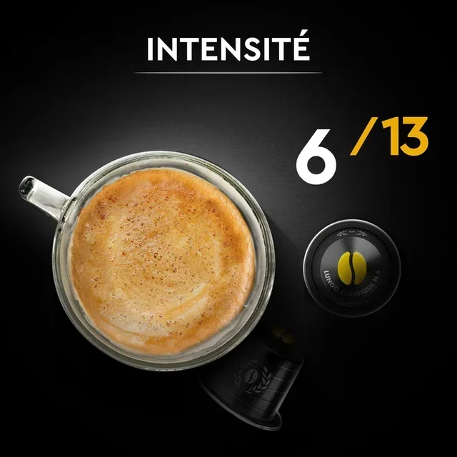 60 Nespresso* Original Compatible Capsules - Espresso Lungo N°6 by CARTE NOIRE