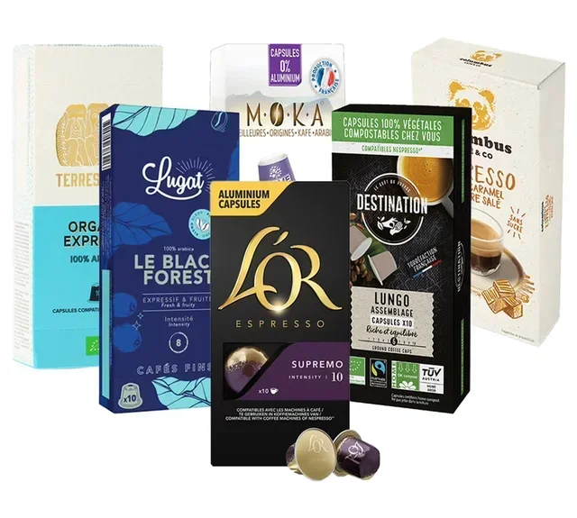Pack Découverte 60 Capsules Nespresso* Original - Torréfaction Française Artisanale
