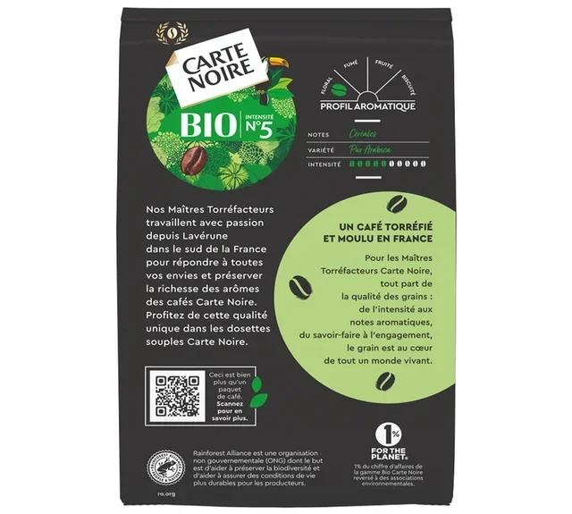 60 Bio-Kaffeekapseln CARTE NOIRE