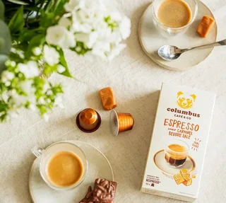 60 Salted Caramel Butter Espresso Capsules Nespresso® Compatible - COLUMBUS CAFE &amp; CO