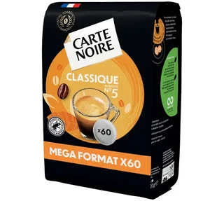 60 cápsulas blandas n.º 5, Café Clásico – CARTE NOIRE.