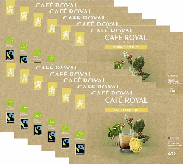 600 Nespresso* Pro Espresso Bio Kapslar - Fairtrade - CAFE ROYAL