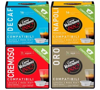 Почетни комплет 64 капсуле Caffè Vergnano компатибилне са A Modo Mio