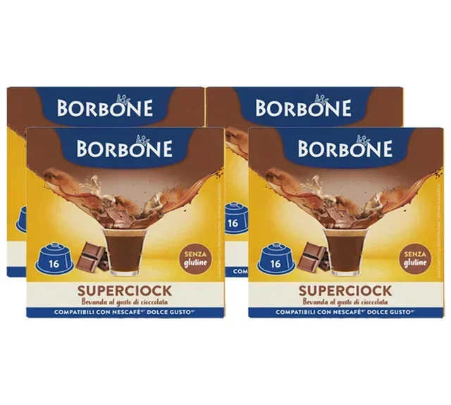 Caffe Borbone Superciock 64 kapszula – Dolce Gusto* kompatibilis