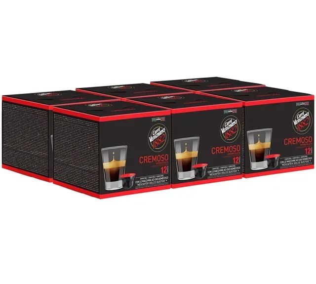 72 kapselia CAFFE VERGNANO yhteensopiva Nescafé* Dolce Gusto* Cremoso