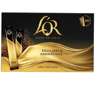 8 Dozen ×80 Sticks - Oploskoffie puur Arabica voor professionals L'OR