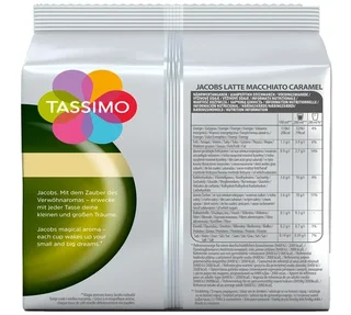 8 κάψουλες Tassimo Jacobs Latte Macchiato Καραμέλα - TASSIMO