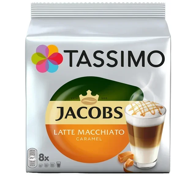 8 κάψουλες Tassimo Jacobs Latte Macchiato Καραμέλα - TASSIMO