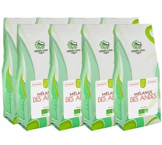 8 Kg Organic Whole Bean Coffee for Professionals The Andes Blend - Green Lion Coffee