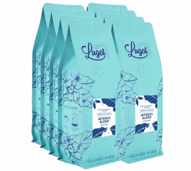 8 kg - Professional whole bean coffee Intenso Blend (formerly Italian Blend) - Cafés Lugat