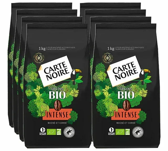 8 kg - Kaffee in Bohnen für Profis - Intense Bio - CARTE NOIRE
