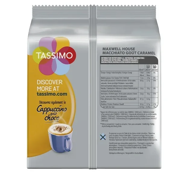 8 δίσκοι Maxwell House Macchiato Καραμέλα - TASSIMO
