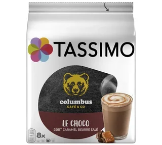 8 Capsule Tassimo Columbus Cioccolato Caramello al Burro Salato - TASSIMO